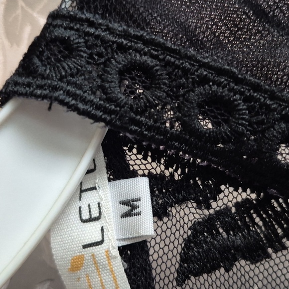 Eleter Black V Neck Dress Romper (M) - Picture 7 of 10